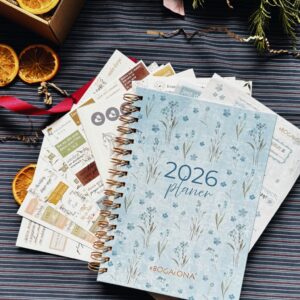Zestaw prezentowy: Planer UBOGACONEJ 2026 + zestaw naklejek
