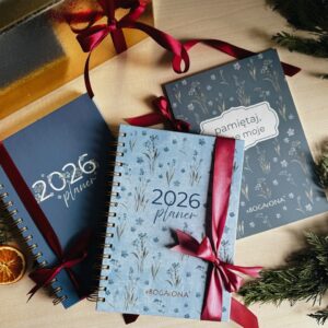 Zestaw prezentowy niezapominajkowy: 2 Planery + notatnik gratis