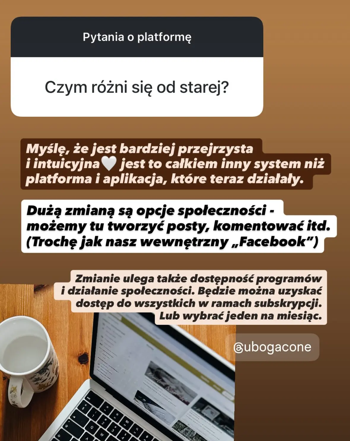 Q&A o platformę (stara/nowa/aplikacja)