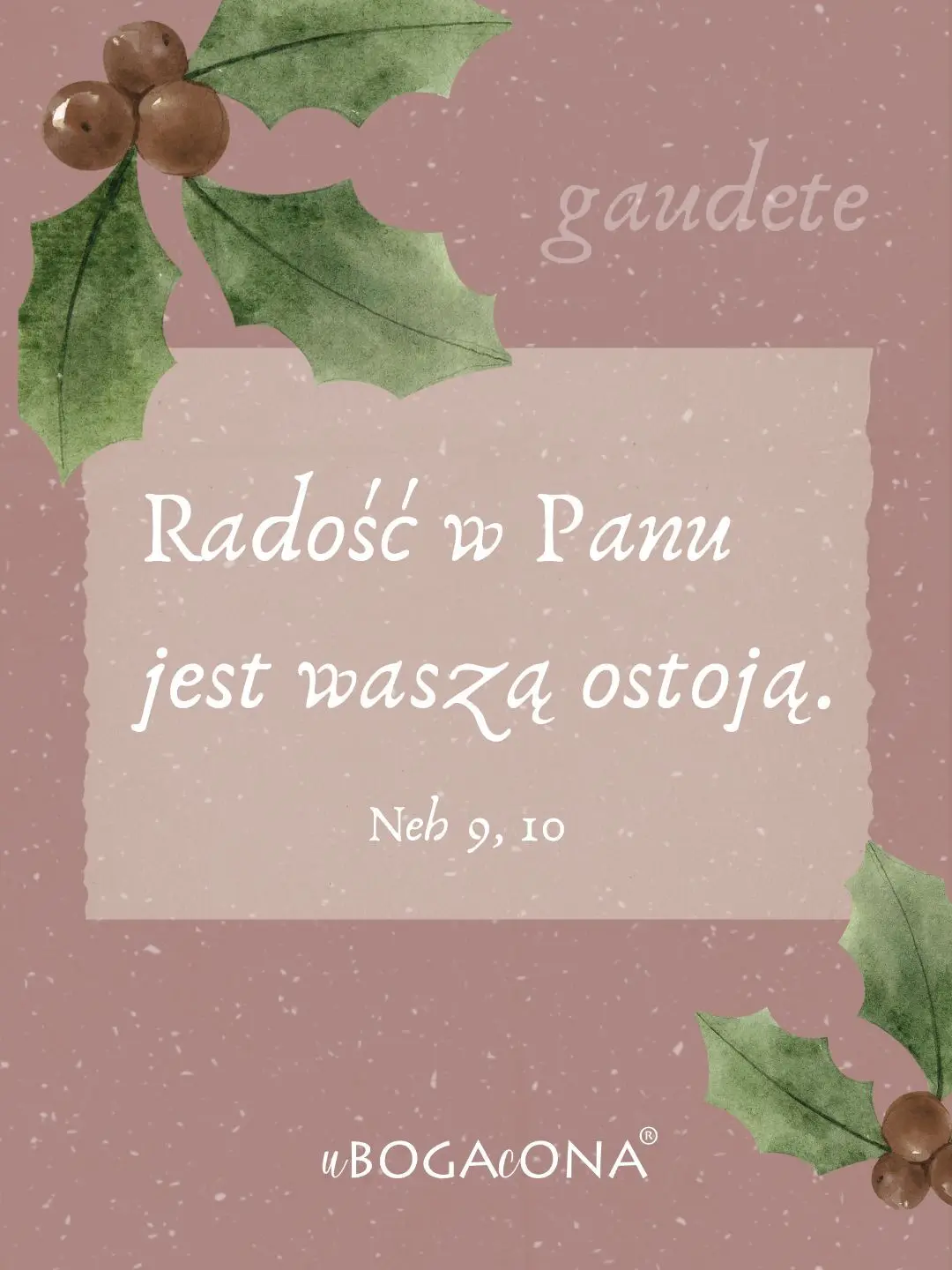Radość w Panu... Gaudete! Czyli wkraczamy w III tydzień