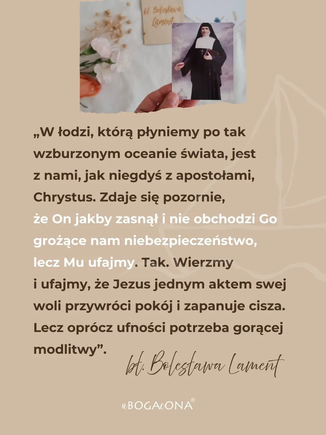 Dobre słowo od bł. Bolesławy Lament