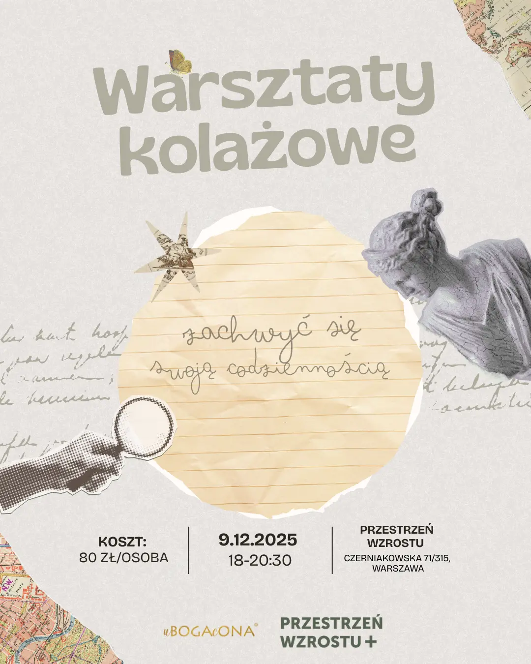 Warsztaty kolażowe - zachwyć się swoją codziennością (9.12)