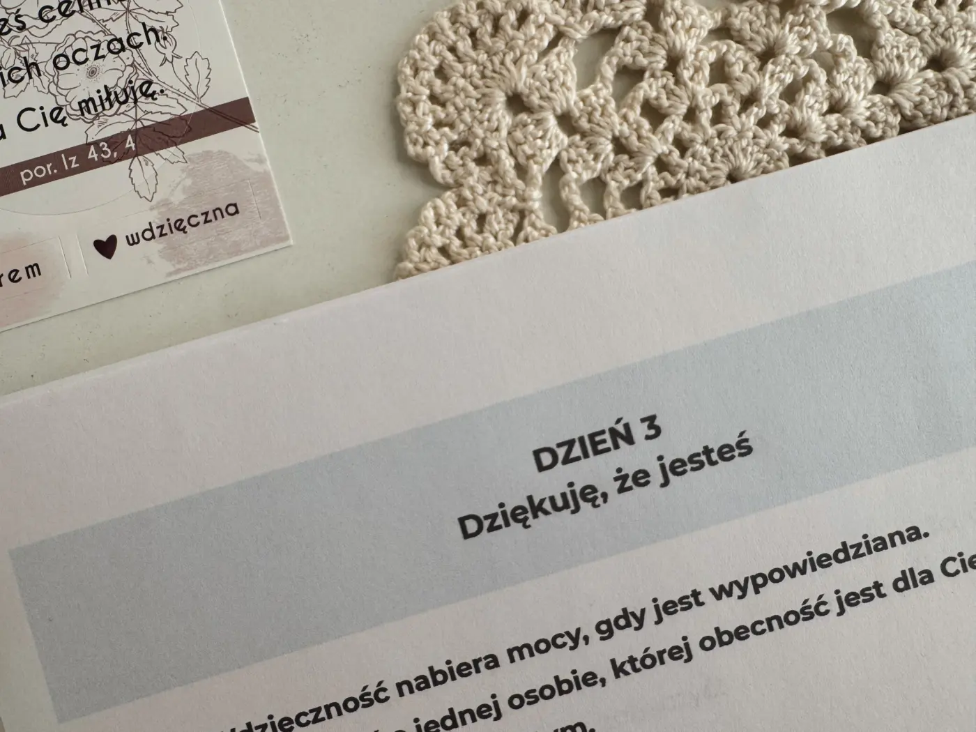 Wyzwanie WDZIĘCZNOŚCI / dzień 3
