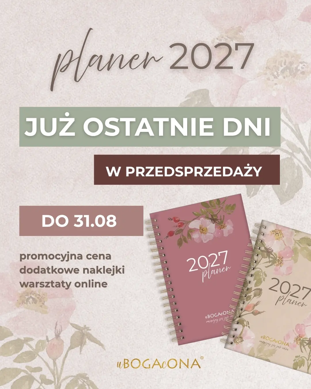 Ostatnie dni przedsprzedaży Planera 2027